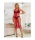 SUBBLIME 952327 VESTIDO DE REJILLA LARGO ROJO TALLA aNICA