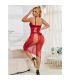 SUBBLIME 952327 VESTIDO DE REJILLA LARGO ROJO TALLA aNICA