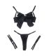 SUBBLIME 955205 SET SUJETADOR CON LAZO NEGRO AJUSTABLE L XL