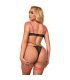 SUBBLIME 955298 SET SUJETADOR CON COLLAR Y DETALLES PARA PIERNAS ROSA FLUORESCENTE S M
