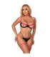 SUBBLIME 955304 SET SUJETADOR CON COLLAR Y DETALLES PARA PIERNAS ROSA FLUORESCENTE L XL