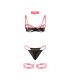 SUBBLIME 955304 SET SUJETADOR CON COLLAR Y DETALLES PARA PIERNAS ROSA FLUORESCENTE L XL