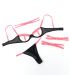 SUBBLIME 955304 SET SUJETADOR CON COLLAR Y DETALLES PARA PIERNAS ROSA FLUORESCENTE L XL