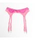 SUBBLIME 955366 SET SUJETADOR CON ENCAJE Y LIGUEROS ROSA Y MORADO L XL