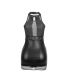 SUBBLIME 955489 VESTIDO CUELLO HALTER CON TRANSPARENCIAS NEGRO L XL