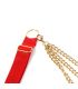 SUBBLIME 955519 CONJUNTO SUJETADOR CON CADENAS Y CORAZaN DE MALLA ROJO S M