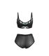 SUBBLIME 955557 CONJUNTO SUJETADOR CON CREMALLERA DE MALLA DE CHAROL VERDE S M