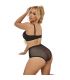 SUBBLIME 955571 CONJUNTO SUJETADOR CON CREMALLERA DE MALLA DE CHAROL ROSA S M