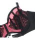 SUBBLIME 955588 CONJUNTO SUJETADOR CON CREMALLERA DE MALLA DE CHAROL ROSA L XL