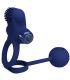PRETTY LOVE REMINGTON DOBLE ANILLO VIBRADOR CON PLUG AZUL