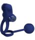 PRETTY LOVE REMINGTON DOBLE ANILLO VIBRADOR CON PLUG AZUL