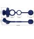 PRETTY LOVE REMINGTON DOBLE ANILLO VIBRADOR CON PLUG AZUL
