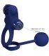 PRETTY LOVE REMINGTON DOBLE ANILLO VIBRADOR CON PLUG AZUL