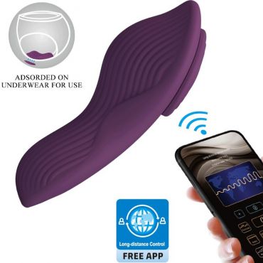 PRETTY LOVE MANE MASAJEADOR LAY ON CLaTORIS 10 VIBRACIONES CONTROL REMOTO MORADO