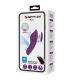 PRETTY LOVE MANE MASAJEADOR LAY ON CLaTORIS 10 VIBRACIONES CONTROL REMOTO MORADO