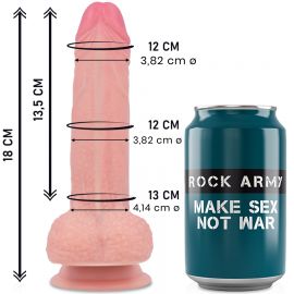 ROCKARMY MUSTANG DILDO REALaSTICO LIQUID SILICONE 18 CM O 414 CM