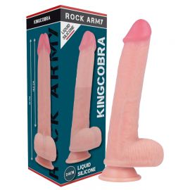 ROCKARMY KINGCOBRA DILDO REALaSTICO LIQUID SILICONE 24 CM O 477 CM