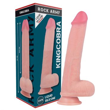 ROCKARMY KINGCOBRA DILDO REALaSTICO LIQUID SILICONE 24 CM O 477 CM
