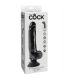 KING COCK DILDO VIBRADOR CON TESTaCULOS 23 CM NEGRO
