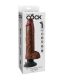 KING COCK DILDO VIBRADOR CON TESTaCULOS 255 CM COLOR MARRaN