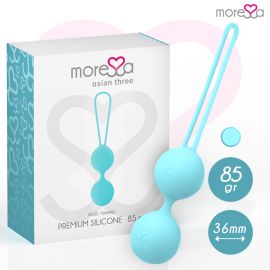 MORESSA OSIAN THREE ENTRENAMIENTO SUELO PELVICO 85 gr PREMIUM SILICONA TURQUESA