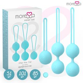 MORESSA OSIAN SET Osian One 51 Gr Osian Two 101 Gr Osian Three 85 gr PREMIUM SILICONA TURQUESA