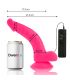 DIVERSIA DILDO REALaSTICO FLEXIBLE CON VIBRACIaN ROSA 215 CM O 45 CM