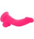 DIVERSIA DILDO REALaSTICO FLEXIBLE CON VIBRACIaN ROSA 215 CM O 45 CM