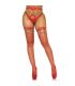 LEG AVENUE LIGUERO ALTO DE CUERO VEGANO TALLA aNICA ROJO