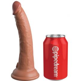 KING COCK aLITE DILDO REALaSTICO SILICONA 178 CM CARAMELO