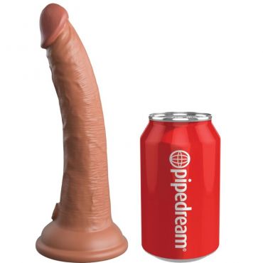 KING COCK aLITE DILDO REALaSTICO SILICONA 178 CM CARAMELO