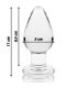 NEBULA SERIES BY IBIZA MODELO 3 PLUG CRISTAL TRANSPARENTE 11 CM O 5 CM