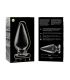 NEBULA SERIES BY IBIZA MODELO 4 PLUG CRISTAL TRANSPARENTE 11 CM O 5 CM