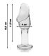 NEBULA SERIES BY IBIZA MODELO 6 PLUG CRISTAL TRANSPARENTE 125 CM O 4 CM