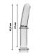 NEBULA SERIES BY IBIZA MODELO 9 DILDO CRISTAL TRANSPARENTE 155 CM O 25 CM