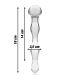 NEBULA SERIES BY IBIZA MODELO 13 DILDO CRISTAL TRANSPARENTE 18 CM O 35 CM