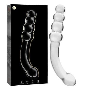 NEBULA SERIES BY IBIZA MODELO 14 DILDO CRISTAL TRANSPARENTE 185 CM O 3 CM