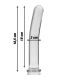 NEBULA SERIES BY IBIZA MODELO 17 DILDO CRISTAL TRANSPARENTE 185 CM O 3 CM