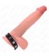 KINK ANILLO PENE CUERO CON CIERRE A PRESIaN FORRO ROJO 21 X 15 CM