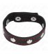 KINK ANILLO PENE CUERO CON CIERRE A PRESIaN FORRO ROJO 21 X 15 CM