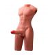 XISE JASON HALF BODY TORSO REALaSTICO MASCULINO CON THRUSTING Y VIBRACIaN 55 CM