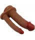 PRETTY LOVE GORAN DOBLE DILDO REALaSTICO NATURAL MULATO
