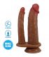 PRETTY LOVE GORAN DOBLE DILDO REALaSTICO NATURAL MULATO