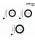 ADDICTED TOYS SET DE ANILLOS SILICONA PLANOS
