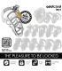 ADDICTED TOYS LOCKED SILVER LOCK JAULA PARA PENE DE METAL TALLA M