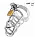 ADDICTED TOYS LOCKED SILVER LOCK JAULA PARA PENE DE METAL TALLA S