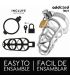 ADDICTED TOYS LOCKED SILVER LOCK JAULA PARA PENE DE METAL TALLA S