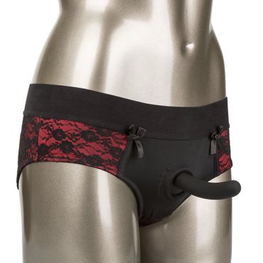 CALEXOTICS SCANDAL SET DE BRAGUITAS SIN ENTREPIERNAS CON DIDLO TALLA S M