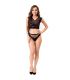 LIVCO CORSETTI FASHION ELIN LC 20212 SUJETADOR PANTIES NEGRO S M