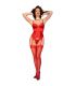 CHILIROSE CR 4845 CORSET Y MEDIAS ROJO S